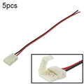 5pcs 10mm PCB FPC Connector Adapter for SMD 5050 LED Stripe Light, Length: 16cm