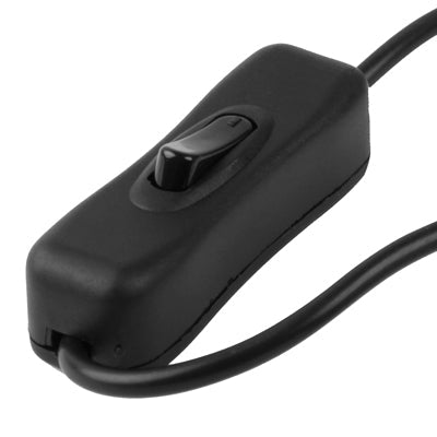 5.5 x 2.1mm DC Power Plug Male to Female Extension Connector Cable with ON / OFF Switch, Length: 30cm