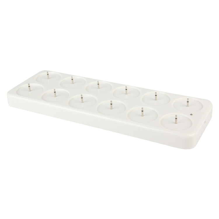 12 PCS  Flameless LED Tealight Flicker Candle Light, Rechargeable Home Decoration Light with Charging Board