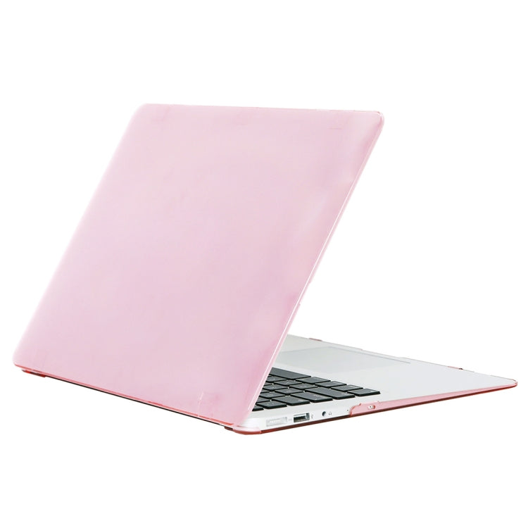 For MacBook Air 13.3 inch A1466 2012-2017 / A1369 2010-2012 Laptop Crystal Hard Protective Case, Grey, Pink