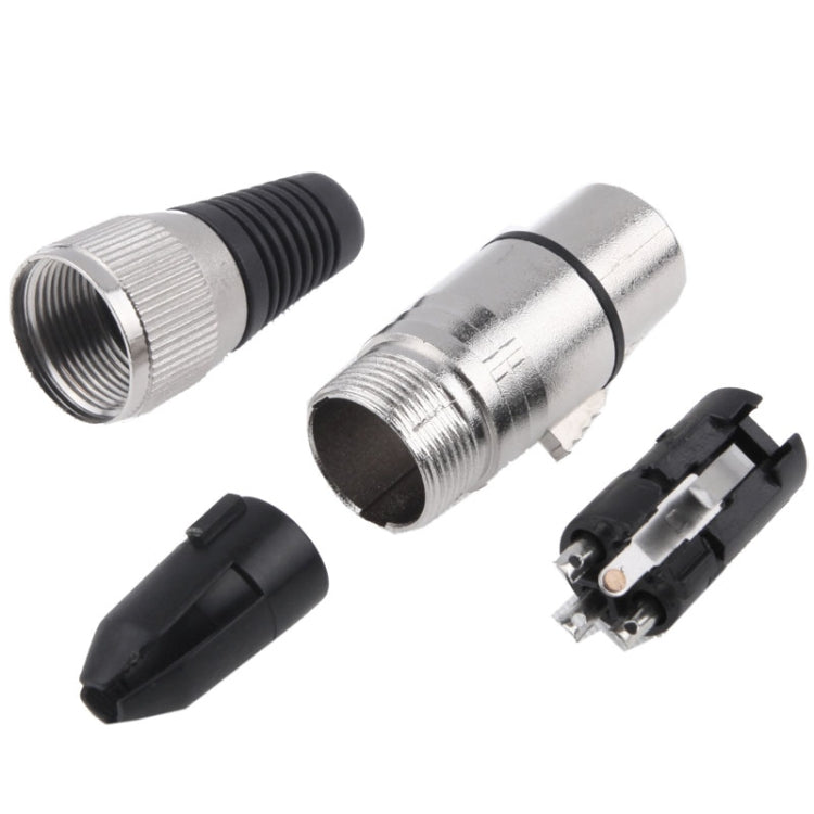 3 Pin XLR Female Plug Microphone Connector Adapter