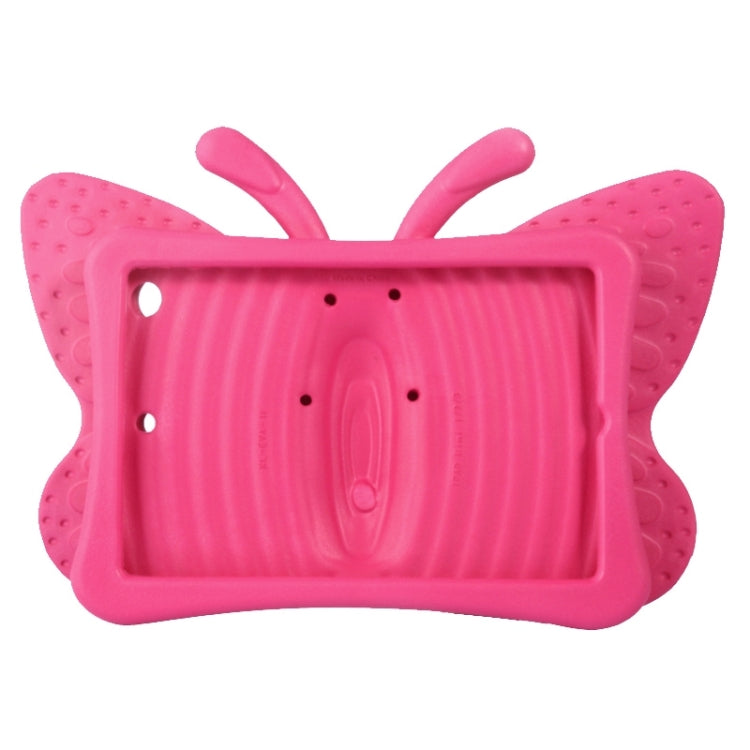 Butterfly EVA Protective Case with Holder for iPad mini 3 / 2 / 1(Magenta)