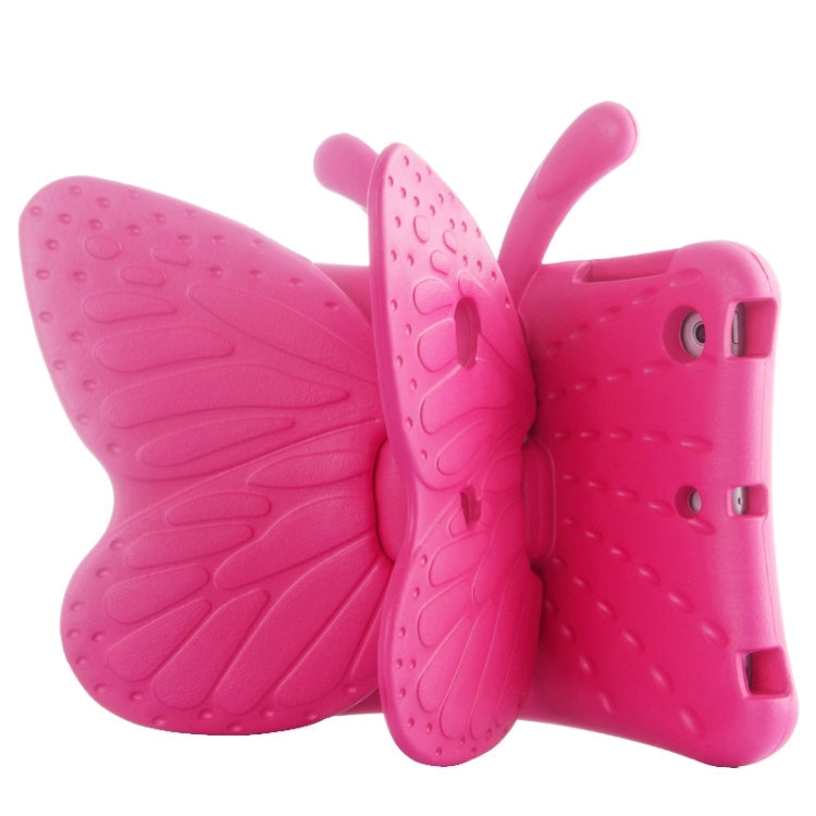 Butterfly EVA Protective Case with Holder for iPad mini 3 / 2 / 1(Magenta)