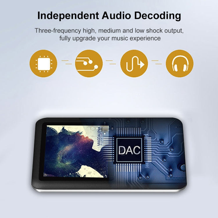 1.8 inch TFT Screen MP4 Player with TF Card Slot, Support Recorder, FM Radio, E-Book and Calendar(Black)