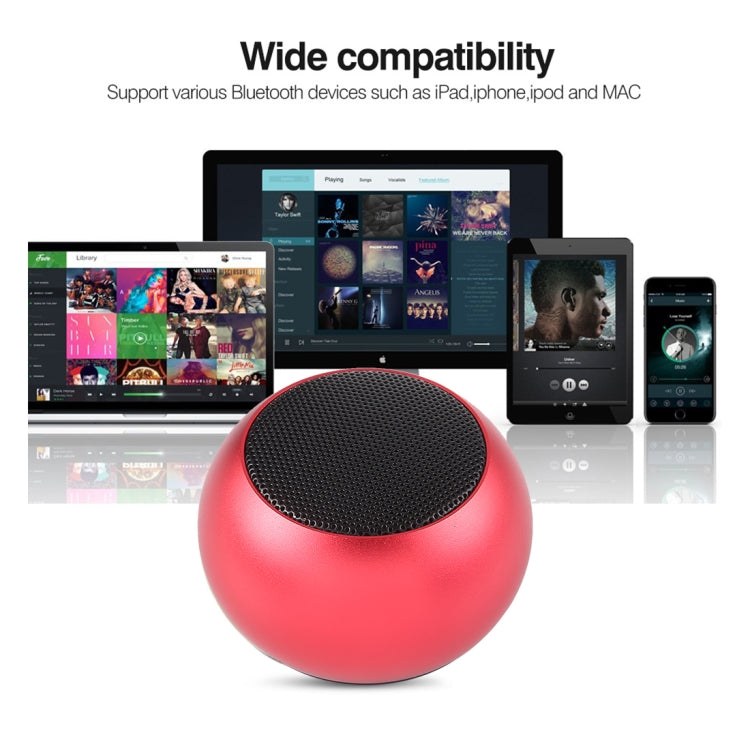 Mini Metal Wireless Bluetooth Speaker,  Hands-free, LED Indicator