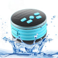 F08 Portable Speaker IPX7 Waterproof Support FM Radio High-fidelity Sound Box Bluetooth Speaker with Suction Cup & LED Light(Blue)