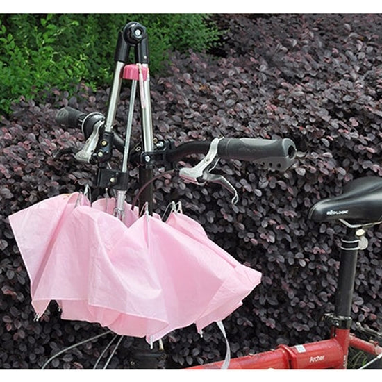Universal Foldable Adjustable Stainless Steel Cycling Umbrella Bracket Holder Angle Adjustable Mount Stand for Bike Motorcycle