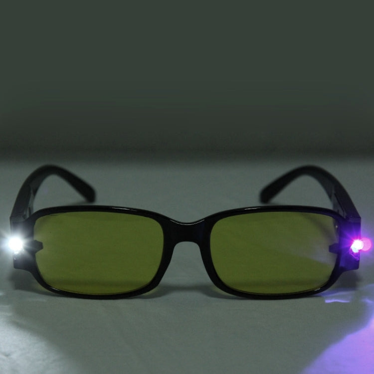 UV Protection Yellow Resin Lens Reading Glasses with Currency Detecting Function, +2.00D, +1.00D, +1.50D, +2.50D, +3.00D, +3.50D, +4.00D