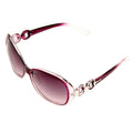 Retro UV400 UV Protection PC Frame AC Lens Sunglasses(Purple)