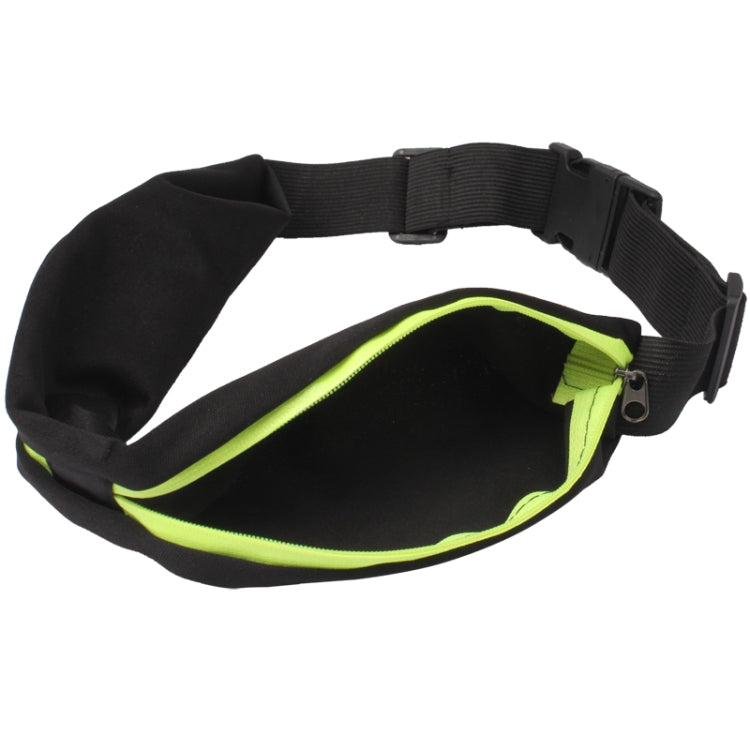 Sports Waterproof Elastic Waist Bag Two Pockets Fanny Pack Zip Pouch, Magenta, Green, Sports+Orange, Blue, Sports+Black