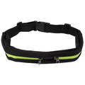 Sports Waterproof Elastic Waist Bag Two Pockets Fanny Pack Zip Pouch, Magenta, Green, Sports+Orange, Blue, Sports+Black
