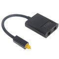 EMK Digital Toslink Optical Fiber Audio Splitter 1 to 2 Cable Adapter for DVD Player, 1 to 2