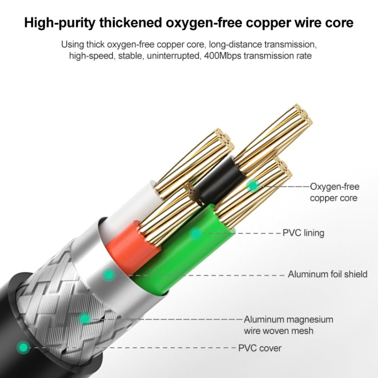 Firewire 800 IEEE1394B 9 Pin to 9 Pin Male Cable, Length: 1.8m(Black)