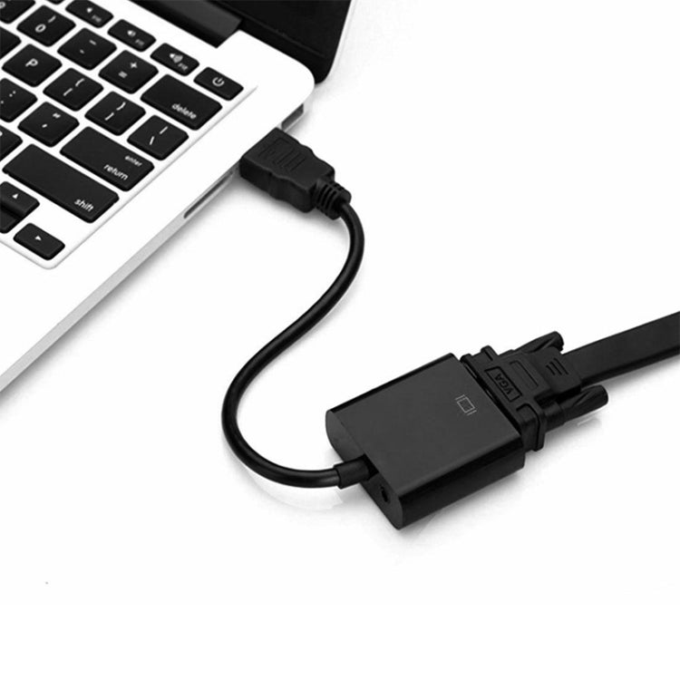 20cm HDMI 19 Pin Male to VGA Female Cable Adapter(White)