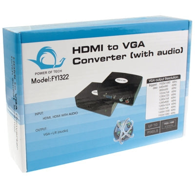 HDMI to VGA Converter with Audio (FY1322)(Black)