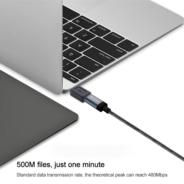 USB 2.0 AM to Micro USB Female Adapter(Black)