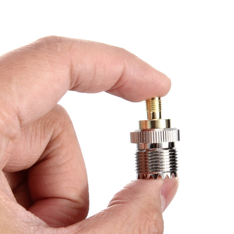 Coaxial SMA Female to UHF Female Adapter(Silver)