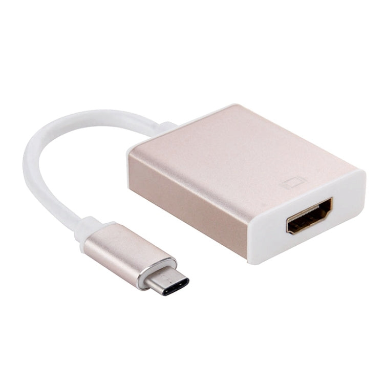 10cm USB-C / Type-C 3.1 to HDMI Adapter Cable, For Galaxy S8 & S8  / LG G6 / Huawei P10 & P10 Plus / Xiaomi Mi6 & Max 2 and other Smartphones(Gold)