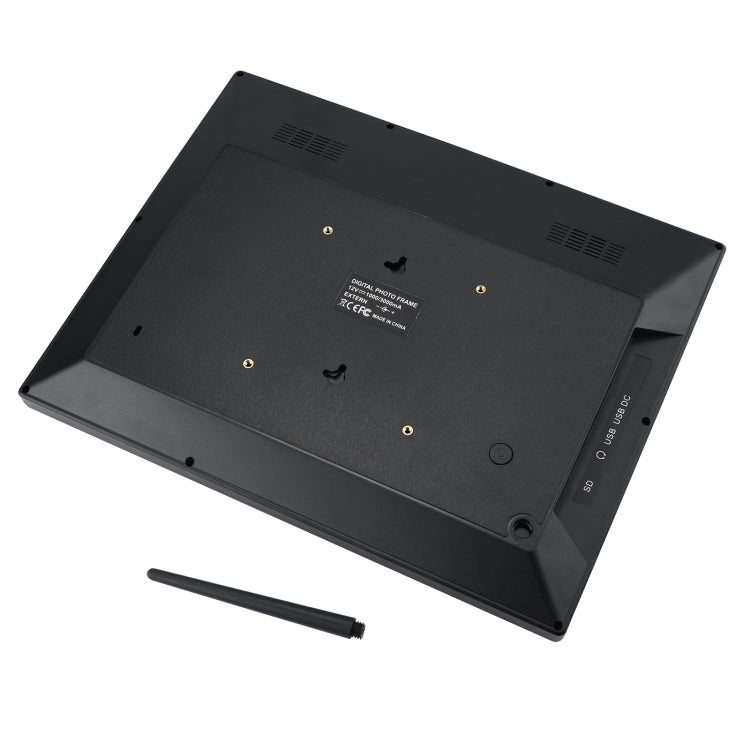 14 inch HD LED Screen Digital Photo Frame with Holder & Remote Control, Allwinner, Alarm Clock / MP3 / MP4 / Movie Player(Black)