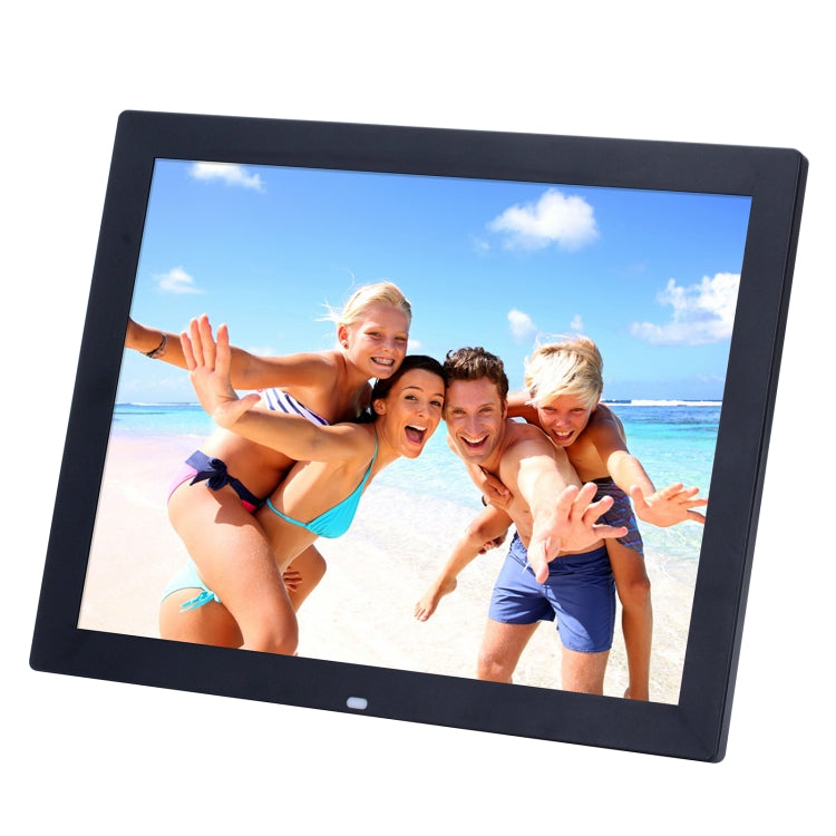 14 inch HD LED Screen Digital Photo Frame with Holder & Remote Control, Allwinner, Alarm Clock / MP3 / MP4 / Movie Player(Black)