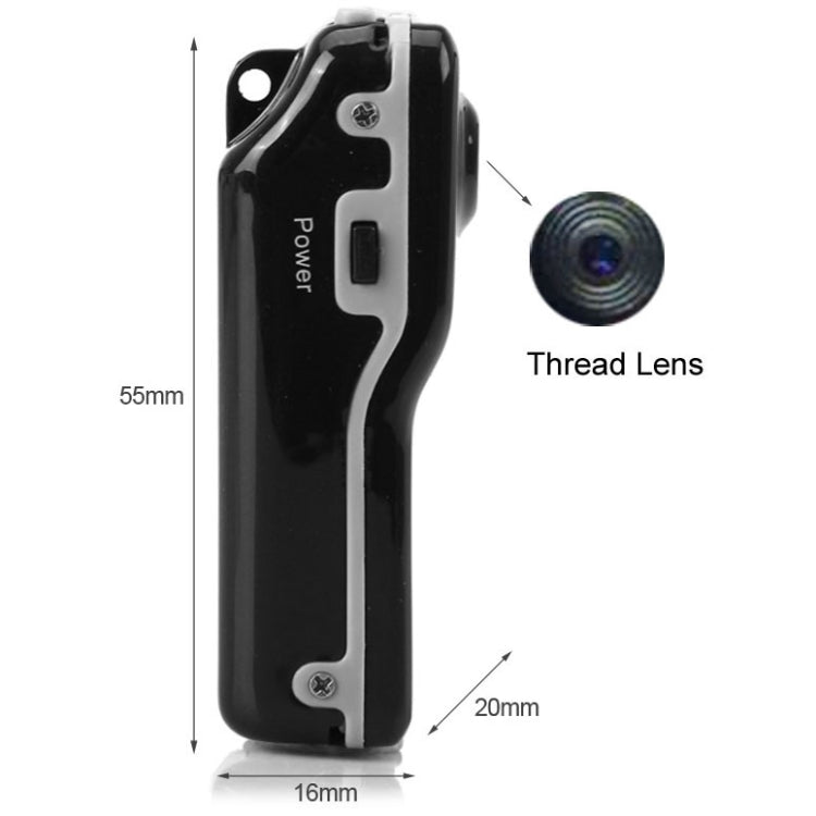MD80 3 in 1 Mini Digital VIDEO Camera Camcorder POCKET DV with 720*480 pixels, Viewing Angle: 60 Degree(Black)