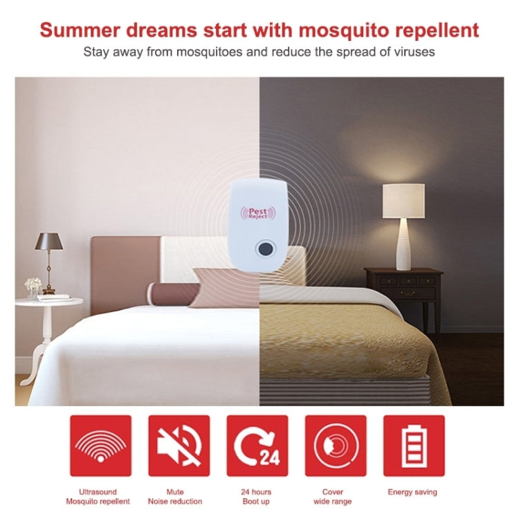 Ultrasonic Electronic Cockroach Mosquito Pest Reject Repeller, UK Plug