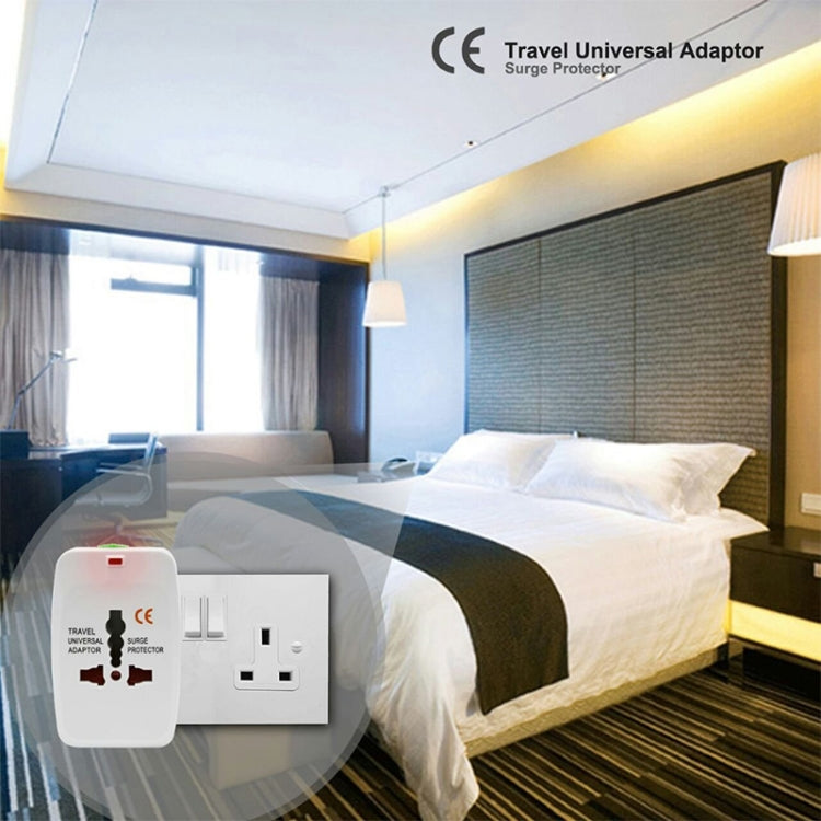All in 1 (EU + AU + UK + US Plug) World Universal Travel Adaptor(White)