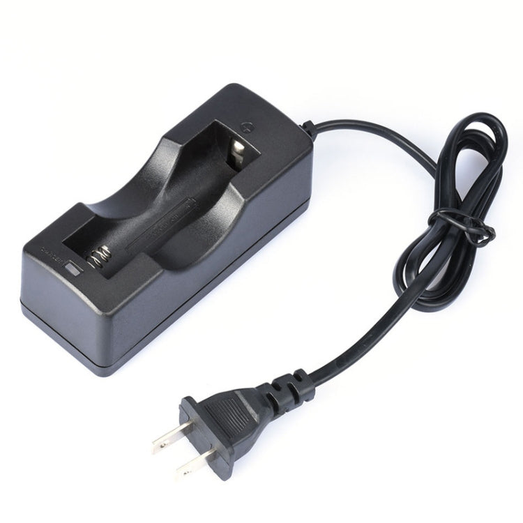 Battery Charger for 18650, Output: 4.2V/ 650mA, US Plug(Black)