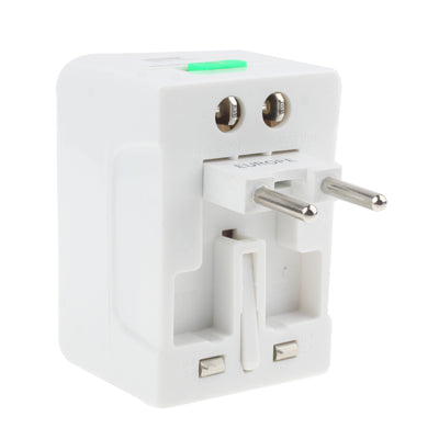 Universal US / EU / AU / UK Travel AC Power Adaptor Plug with USB Charger Socket