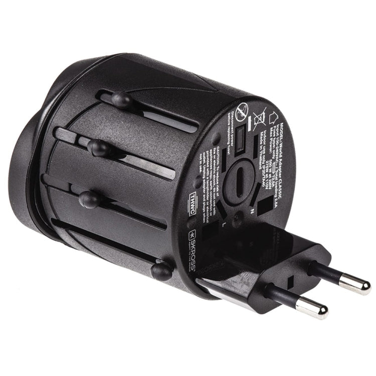 All in 1 EU + AU + UK + US Plug Travel Universal Adaptor, Size: 60 x 58 x 56mm