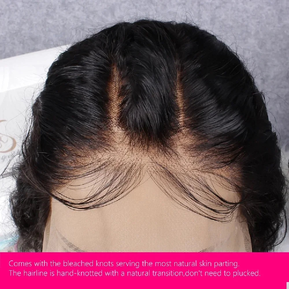 360 Lace Front Wigs Human Hair Body Wave Full Lace Frontal Human Hair Wigs Raw Indian Glueless 38Inch HD Lace Front Wig