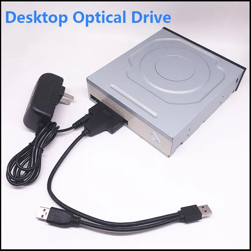Sata To USB 3.0 Cable Adapter With 12V 2A Power Supply For 2.5 3.5 Inch SSD HDD Hard Drive Disk External Connector 22Pin