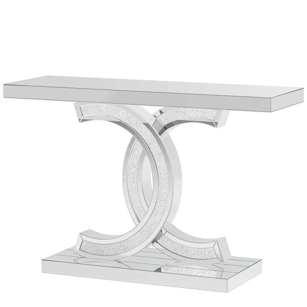Gold Entryway Table, Modern 39-Inch Console Faux Marble Narrow Wood Sofa with