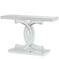 Gold Entryway Table, Modern 39-Inch Console Faux Marble Narrow Wood Sofa with