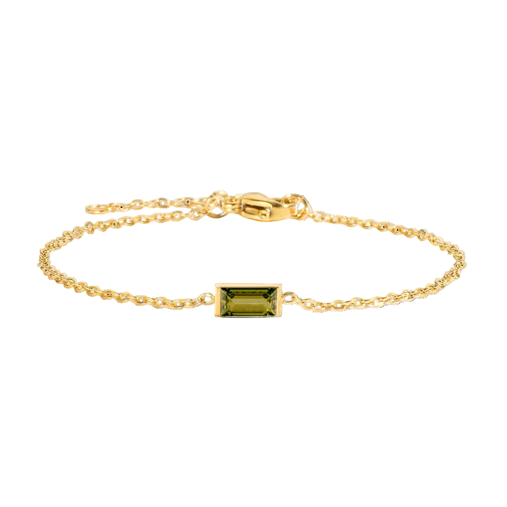 Square Birthstone Bracelet