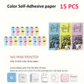 Mini Printer Color Sticker Thermal Paper Label Paper Sticker Photo Papers For PeriPage PAPERANG Poooli 57mm width Photo Printer