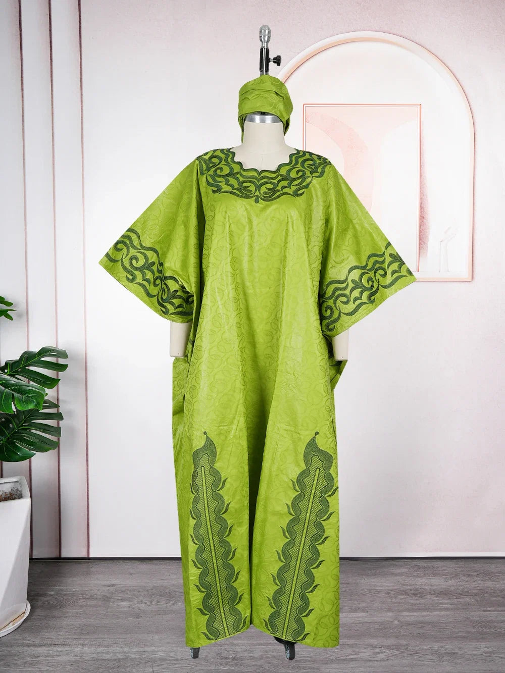 African Dresses for Women Dashiki Traditional Bazin Gown Ankara Embroidery Boubou Robe Nigeria Wedding Evening Party Dress