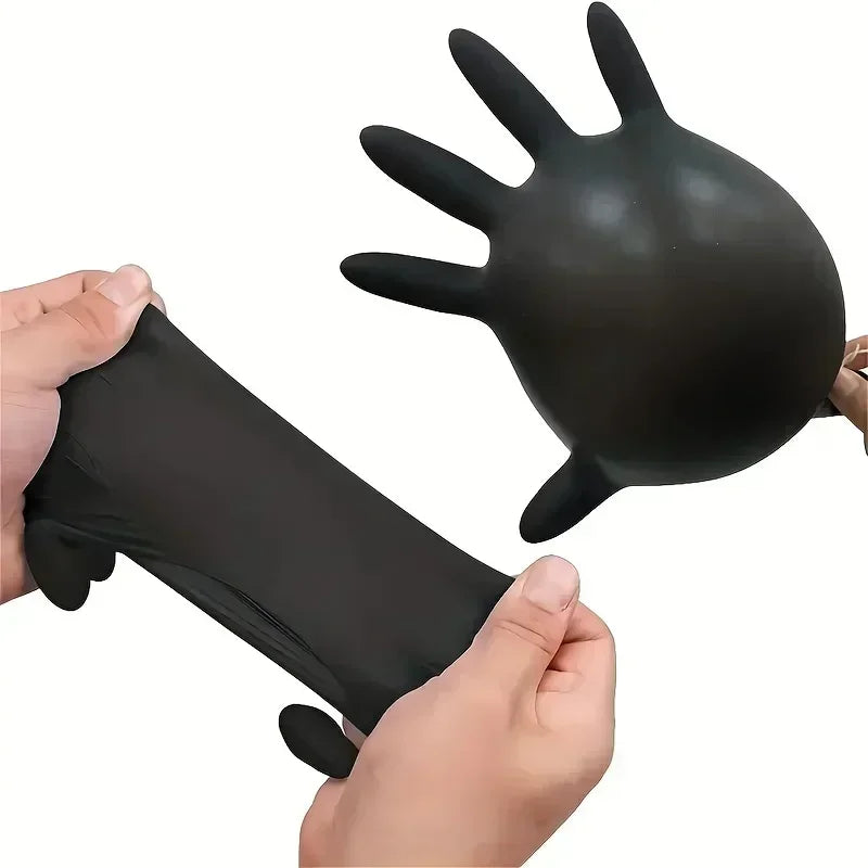 Disposable Gloves Nitrile Gloves Kitchen Black Home Cooking knit reel Tools Tattoo Washing Car Household Cleaning Work Gloves