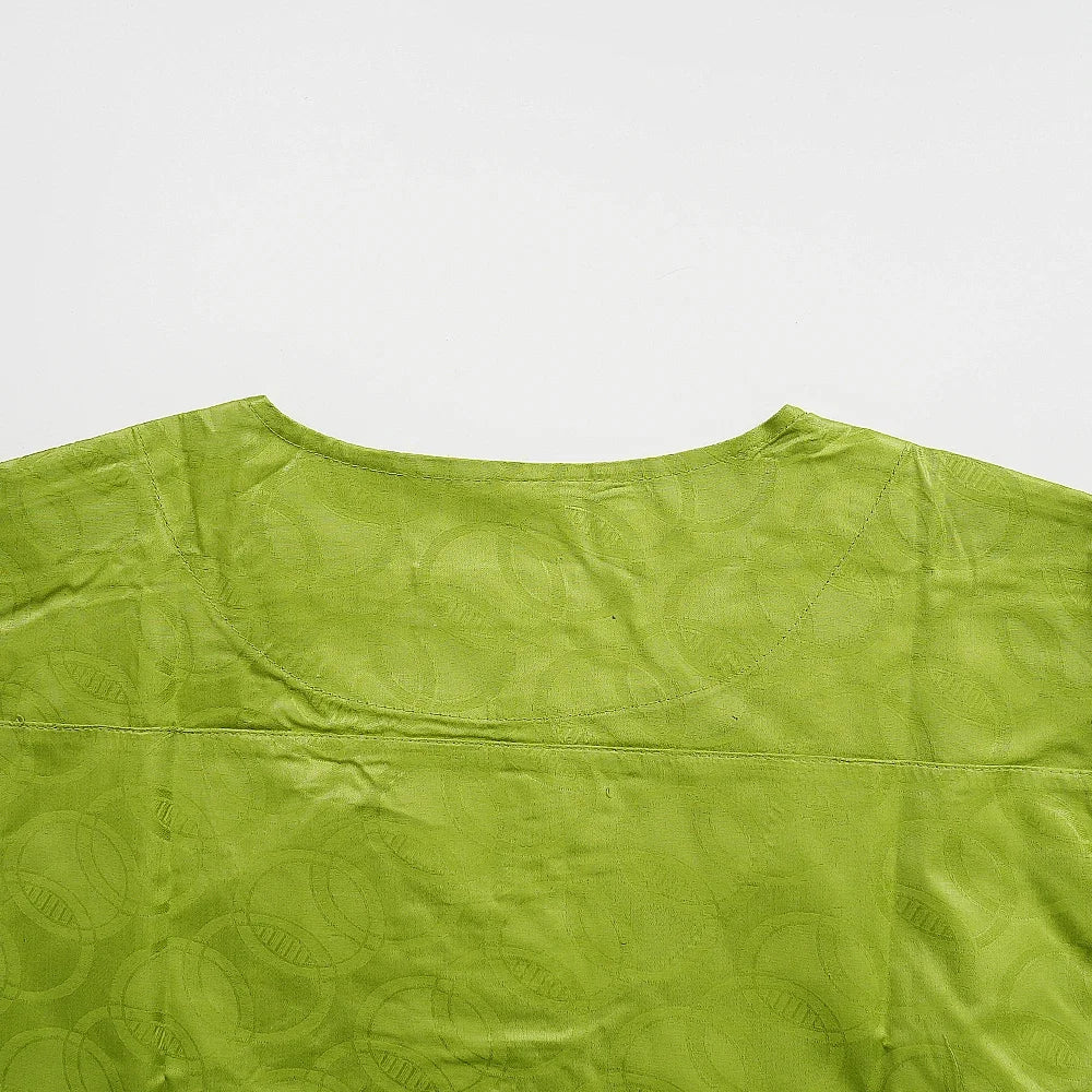 Men's Traditional Agbada 2PCS Green Bazin Riche Shirt and Pant