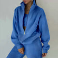 Women's Two-piece Sweater Fleece Sports Tracksuit