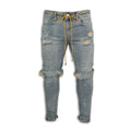 New 2025 Ripped Hole Jeans for Men Hip Hop Cargo Pant Distressed Denim Jeans