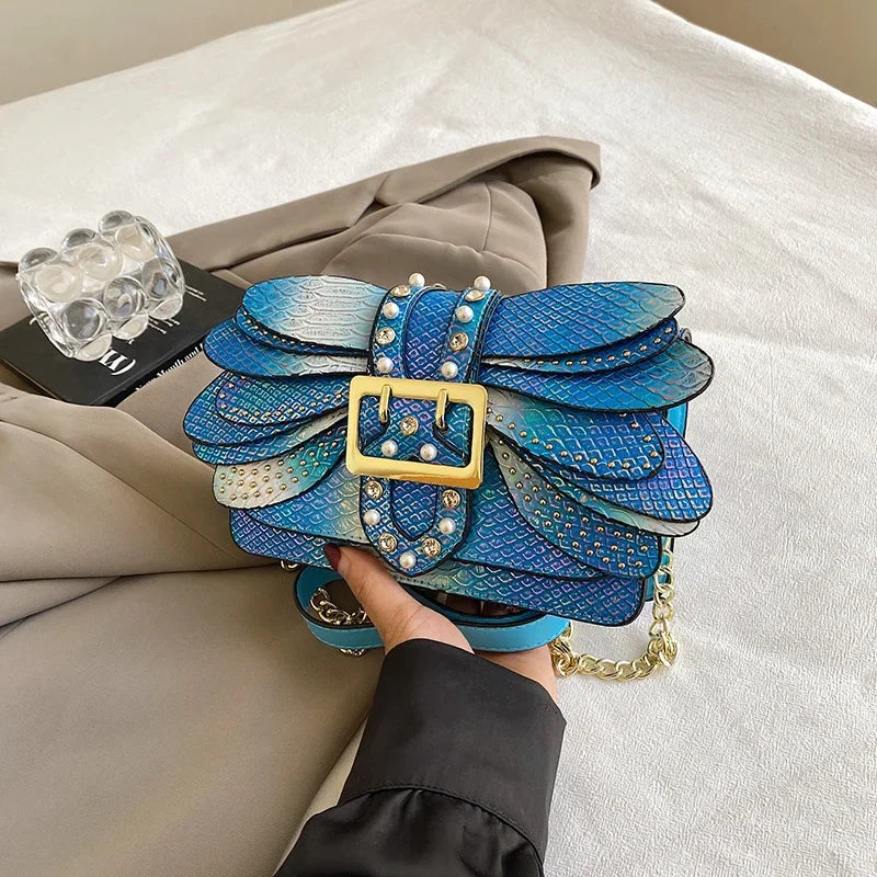 Handmade Rivet Butterfly Wing Crossbody Bag | Women's Designer Shoulder Bag | 8 Colours