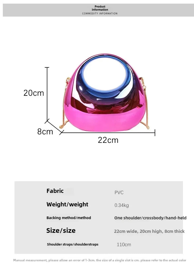 Luxury Designer Evening Clutch Clear Acrylic Women Handbags Fashion Shoulder Bag Half Moon Wedding Purses Party Tote Ladies
