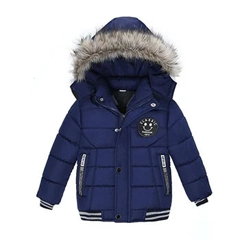 Kids' Hooded Cartoon Zip Jacket – Warm Heavyweight Outerwear for Boys | Cotton-Polyester | Ages 2–6 (2T–6T) | 8 Designs
