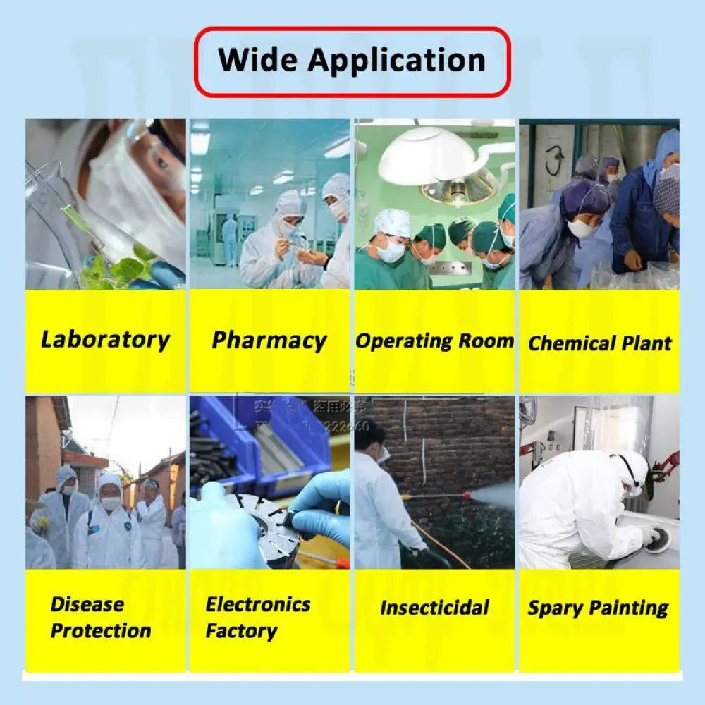 Disposable Breathable Dustproof Water Oil Resist Work Safety Clothing Anti Dust Spary Painting Decorating Labour Overall Suit
