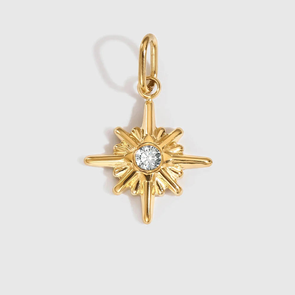 Star Shiny Birthstone Charms