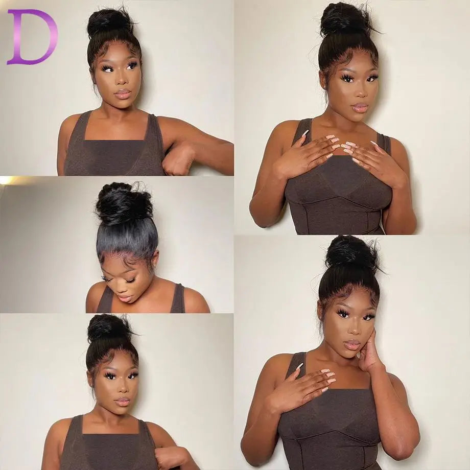 Straight 360 Full Lace Wigs Human Hair With Invisible Strap For Women Drawstring Snug Fit Glueless