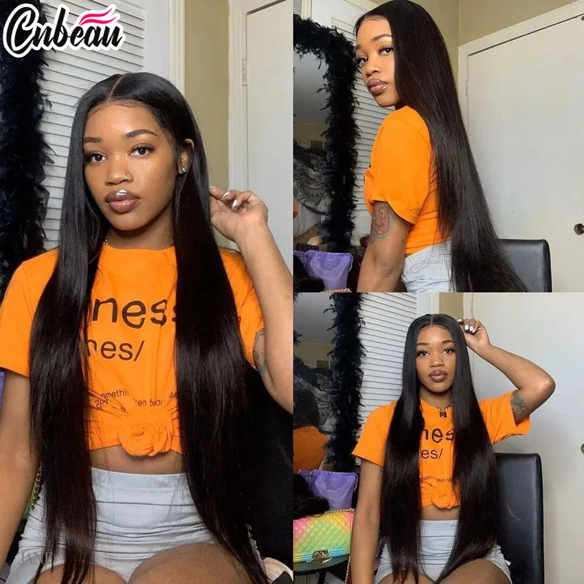 250% Silky Straight HD Lace Front Wig | 13x4 & 4x4 | Brazilian Remy Human Hair
