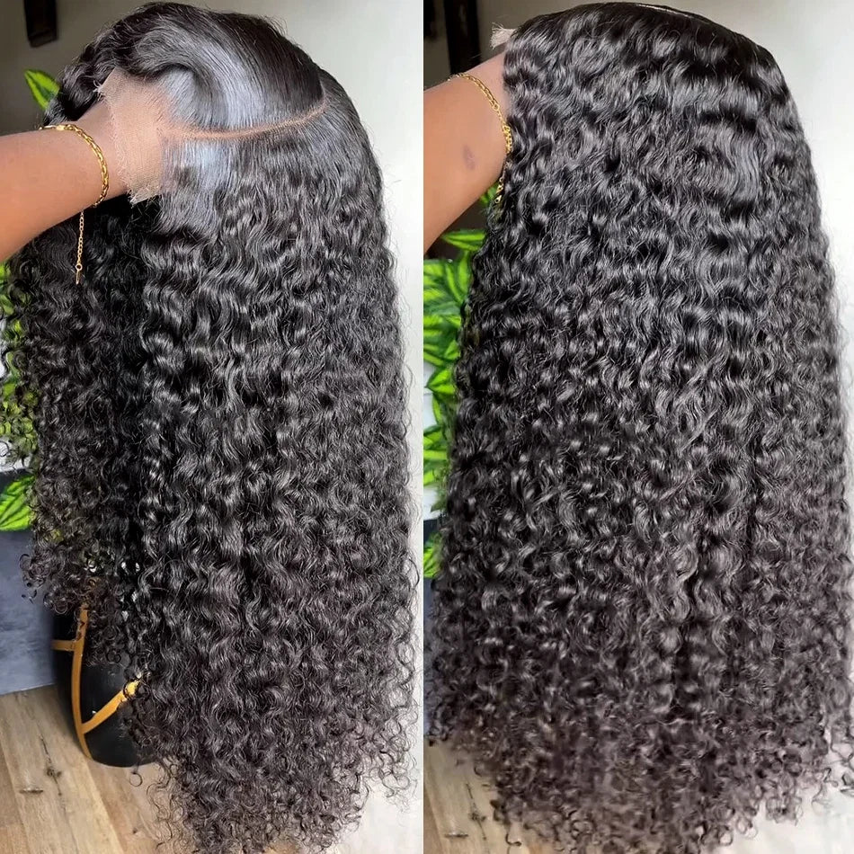 Deep Wave Lace Front Wigs Human Hair Pre Plucked 180% Density HD 13x6 Lace Frontal Wigs For Women Human Hair Lace Frontal Wigs
