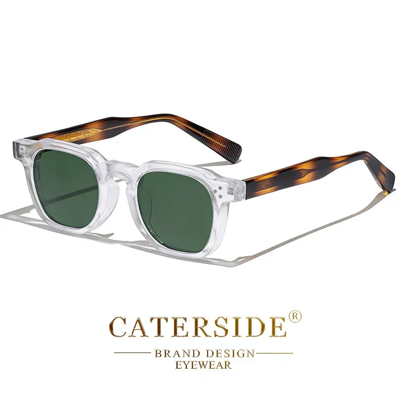 Retro Punk Men Sunglasses Small Frame Square Personalized Design Sun Glasses